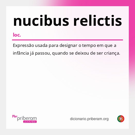 Significado de nucibus relictis